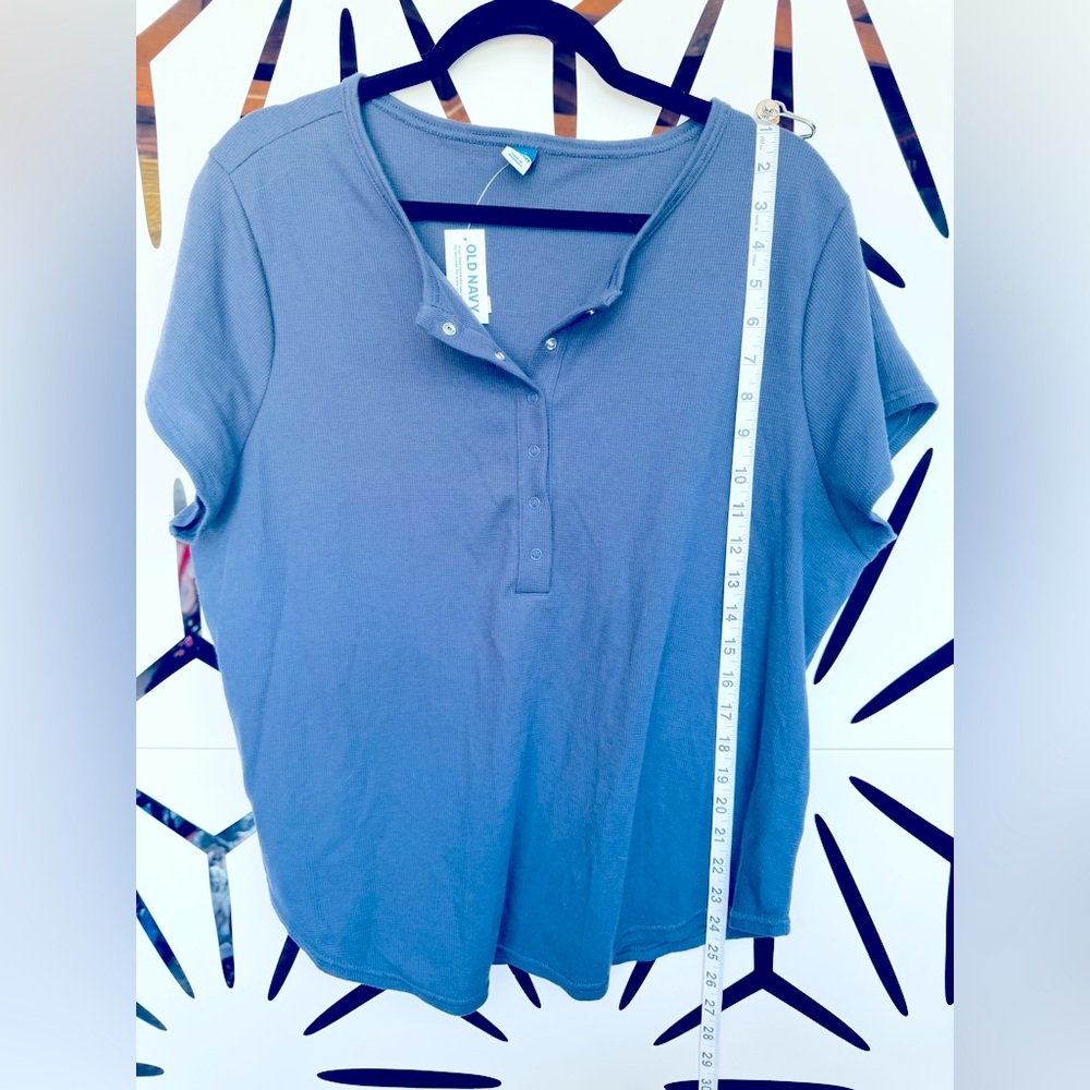 Old Navy Women's Blue Button Down Shirt